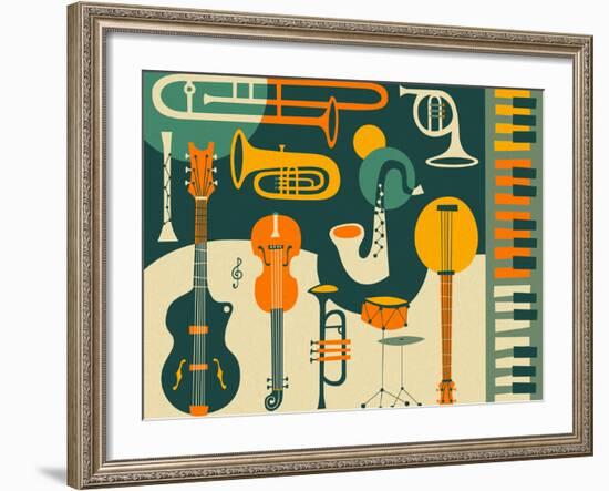 Just Jazz-Jazzberry Blue-Framed Art Print