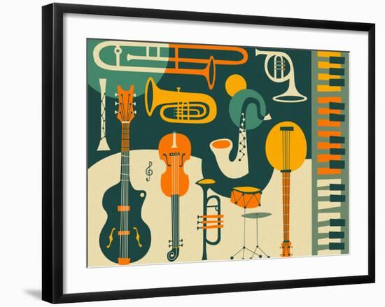 Just Jazz-Jazzberry Blue-Framed Art Print