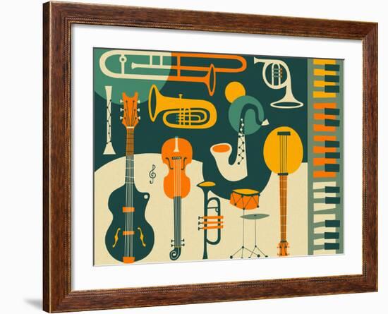 Just Jazz-Jazzberry Blue-Framed Art Print