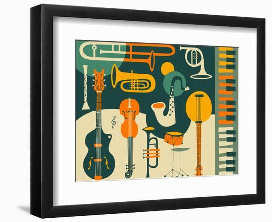 Just Jazz-Jazzberry Blue-Framed Premium Giclee Print