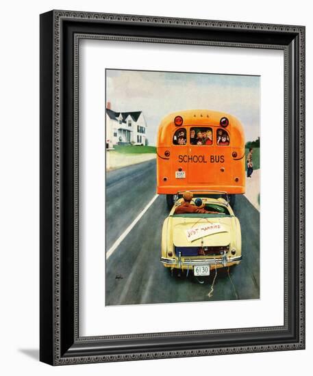 "Just Married", September 10, 1955-George Hughes-Framed Giclee Print