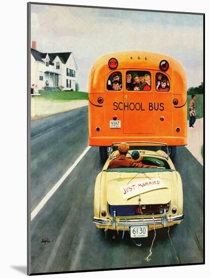 "Just Married", September 10, 1955-George Hughes-Mounted Giclee Print