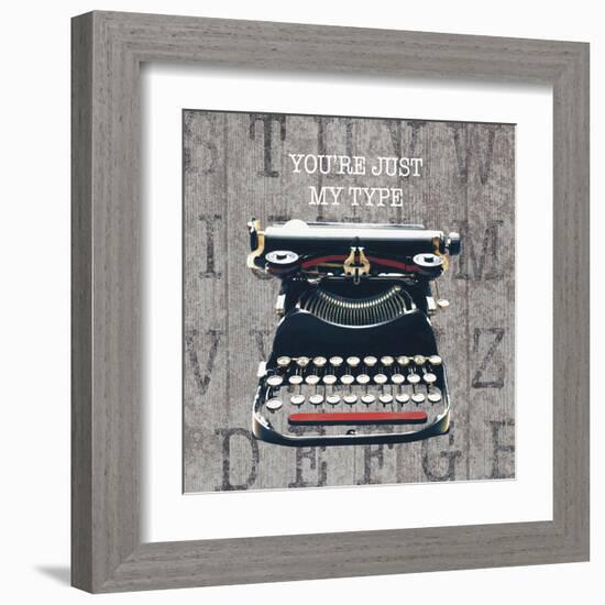 Just my Type III-The Vintage Collection-Framed Art Print