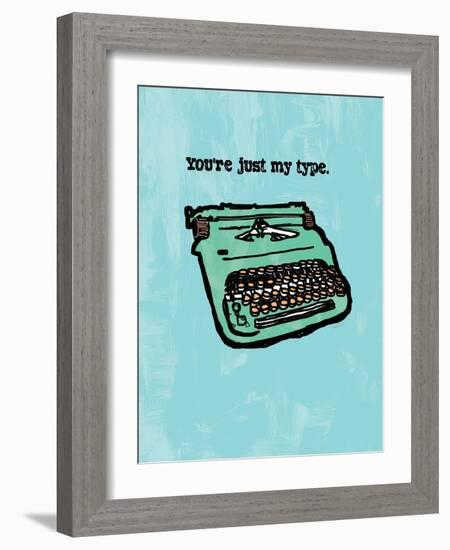 Just My Type-null-Framed Art Print