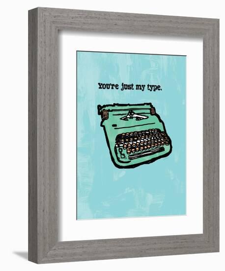 Just My Type-null-Framed Premium Giclee Print