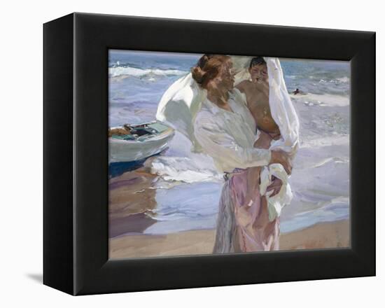 Just Out of the Sea, 1915-Joaqu?n Sorolla y Bastida-Framed Premier Image Canvas