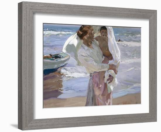 Just Out of the Sea, 1915-Joaqu?n Sorolla y Bastida-Framed Giclee Print