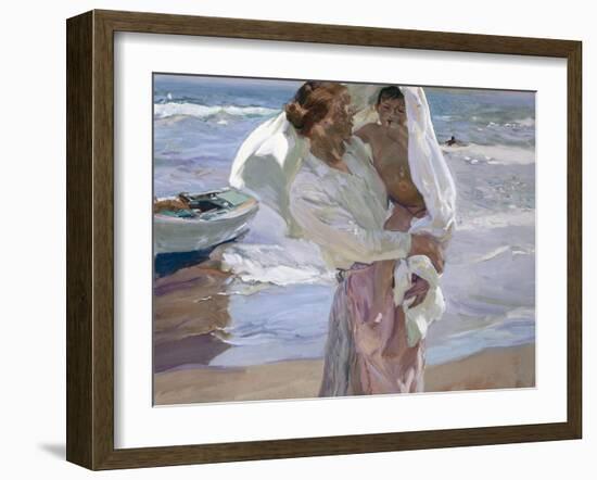 Just Out of the Sea, 1915-Joaqu?n Sorolla y Bastida-Framed Giclee Print