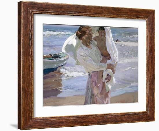 Just Out of the Sea, 1915-Joaqu?n Sorolla y Bastida-Framed Giclee Print