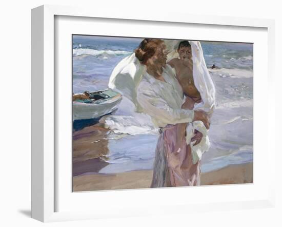 Just Out of the Sea, 1915-Joaqu?n Sorolla y Bastida-Framed Giclee Print