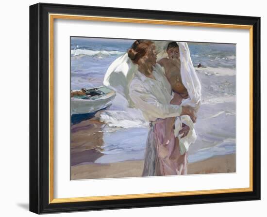 Just Out of the Sea, 1915-Joaqu?n Sorolla y Bastida-Framed Giclee Print