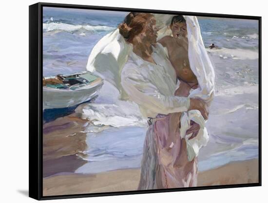 Just Out of the Sea, 1915-Joaqu?n Sorolla y Bastida-Framed Premier Image Canvas