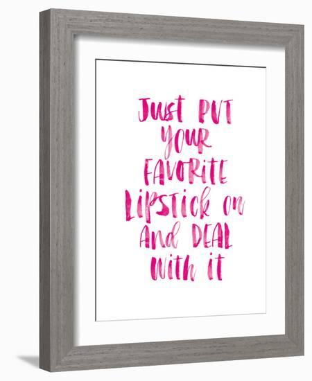 Just Put Your Lipstick On-Brett Wilson-Framed Art Print