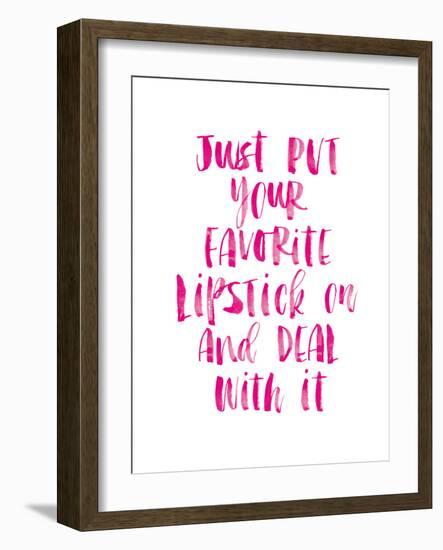 Just Put Your Lipstick On-Brett Wilson-Framed Art Print