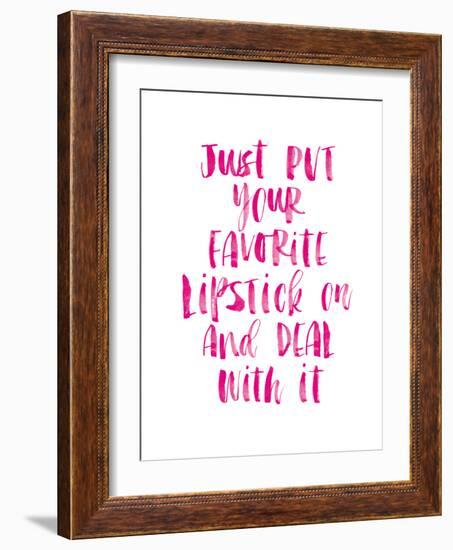 Just Put Your Lipstick On-Brett Wilson-Framed Art Print