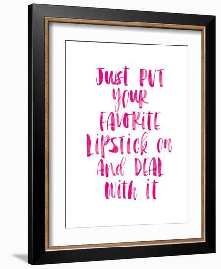 Just Put Your Lipstick On-Brett Wilson-Framed Art Print