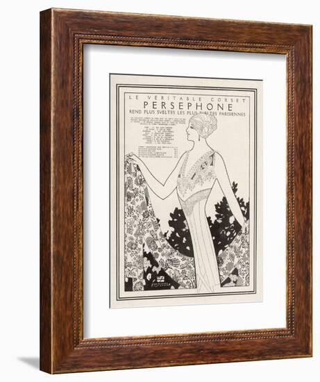 Just See What a "Persephone" Corset Can Do for Your Figure-Maxmillian Fischer-Framed Photographic Print