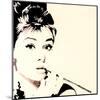 Just Smokin Audrey Hepburn-Pop Art Queen-Mounted Giclee Print