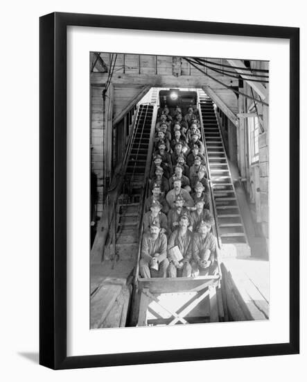 Just Up, Hecla I.E. Calumet and Hecla Mine Shaft No. 2, Calumet, Mich.-null-Framed Photo