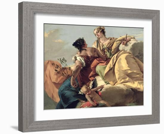 Justice and Peace-Giovanni Battista Tiepolo-Framed Giclee Print