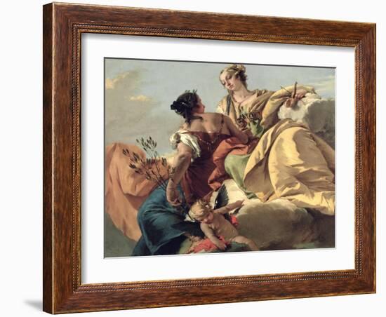 Justice and Peace-Giovanni Battista Tiepolo-Framed Giclee Print