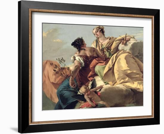 Justice and Peace-Giovanni Battista Tiepolo-Framed Giclee Print