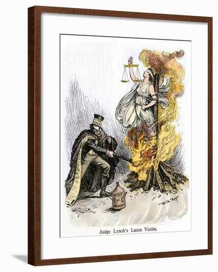 Justice Burned, Entitled Judge Lynch's Latest Victim-null-Framed Giclee Print