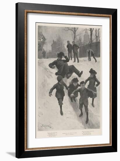 Justice on the Heels of Crime-Amedee Forestier-Framed Giclee Print
