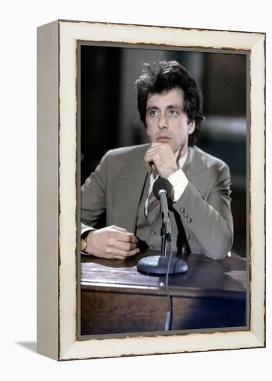 Justice pour tous AND JUSTICE FOR ALL by Norman Jewison with Al Pacino, 1979 (photo)-null-Framed Stretched Canvas