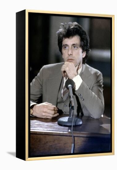 Justice pour tous AND JUSTICE FOR ALL by Norman Jewison with Al Pacino, 1979 (photo)-null-Framed Stretched Canvas