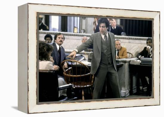 Justice pour tous AND JUSTICE FOR ALL by Norman Jewison with Al Pacino, 1979 (photo)-null-Framed Stretched Canvas