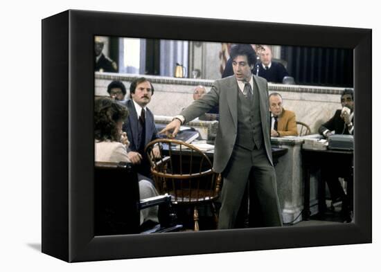 Justice pour tous AND JUSTICE FOR ALL by Norman Jewison with Al Pacino, 1979 (photo)-null-Framed Stretched Canvas