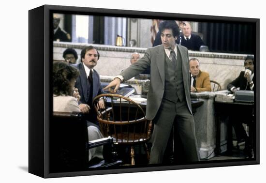 Justice pour tous AND JUSTICE FOR ALL by Norman Jewison with Al Pacino, 1979 (photo)-null-Framed Stretched Canvas