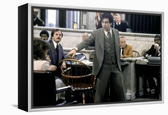 Justice pour tous AND JUSTICE FOR ALL by Norman Jewison with Al Pacino, 1979 (photo)-null-Framed Stretched Canvas