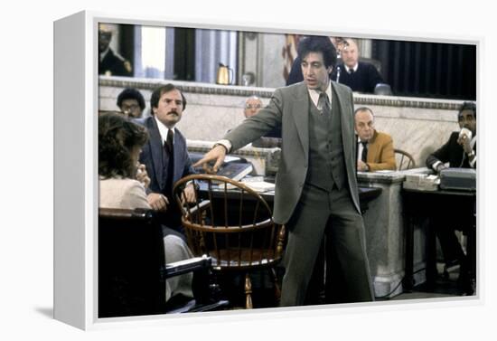 Justice pour tous AND JUSTICE FOR ALL by Norman Jewison with Al Pacino, 1979 (photo)-null-Framed Stretched Canvas