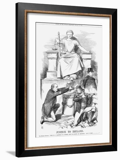 Justice to Ireland, 1869-John Tenniel-Framed Giclee Print