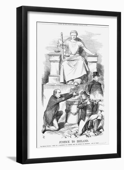 Justice to Ireland, 1869-John Tenniel-Framed Giclee Print