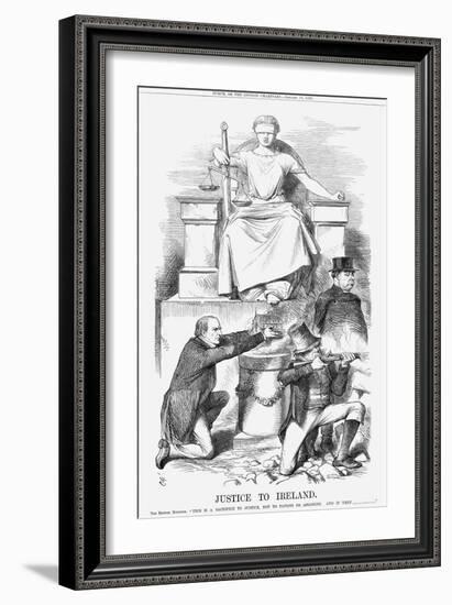 Justice to Ireland, 1869-John Tenniel-Framed Giclee Print