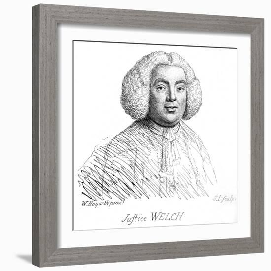 Justice Welch - portrait by William Hogarth-William Hogarth-Framed Giclee Print