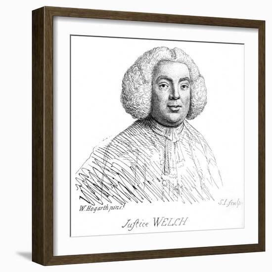 Justice Welch - portrait by William Hogarth-William Hogarth-Framed Giclee Print