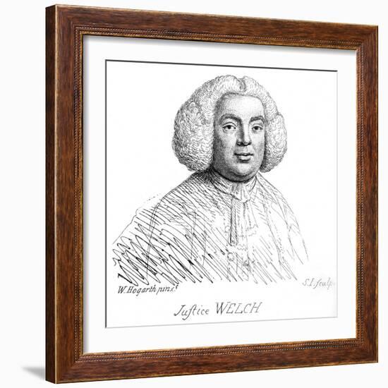 Justice Welch - portrait by William Hogarth-William Hogarth-Framed Giclee Print