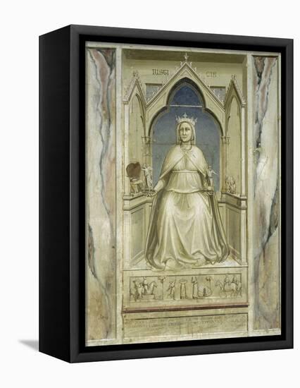 Justice-Giotto di Bondone-Framed Premier Image Canvas