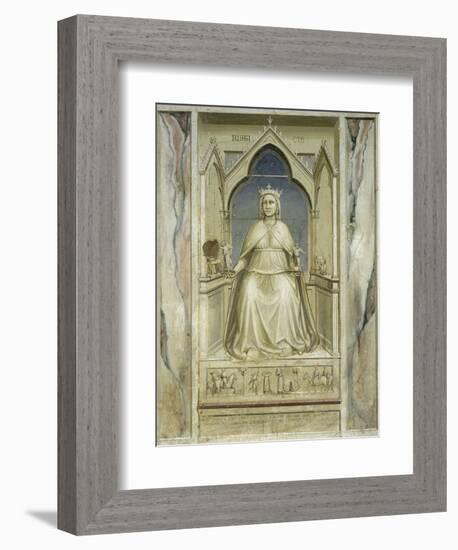 Justice-Giotto di Bondone-Framed Giclee Print