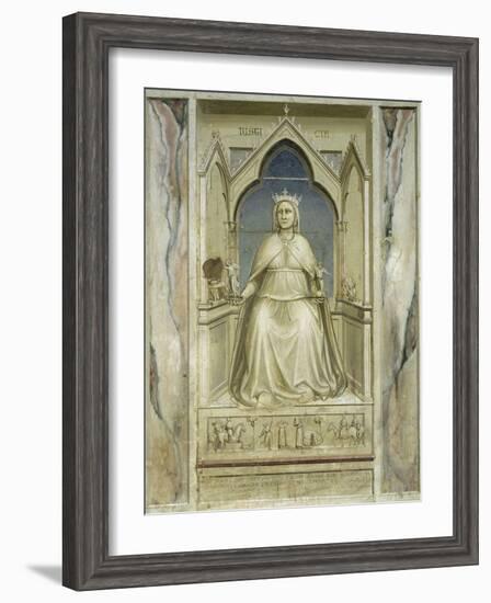 Justice-Giotto di Bondone-Framed Giclee Print