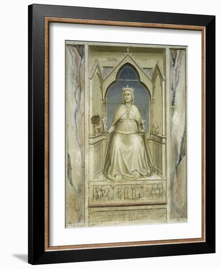 Justice-Giotto di Bondone-Framed Giclee Print