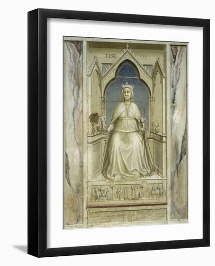 Justice-Giotto di Bondone-Framed Giclee Print