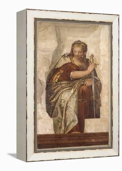 Justice-Paolo Veronese-Framed Stretched Canvas