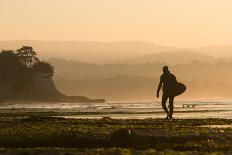 Surfer In Santa Cruz, CA-Justin Bailie-Photographic Print