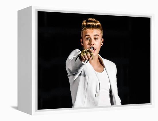 Justin Bieber-null-Framed Stretched Canvas