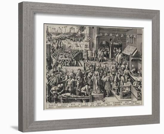 Justitia (Justice)-Pieter Bruegel the Elder-Framed Giclee Print